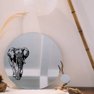 Plotterdatei Elefant SVG Datei für Cricut, Elefanten Design  Digital Download T-Shirt Druck oder Wand und Spiegelsticker Bild 2