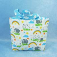 Kindertasche mit Schafen und Wolken | Kindergartentasche | Kita Tasche | Stofftasche | Osterkorb Bild 1