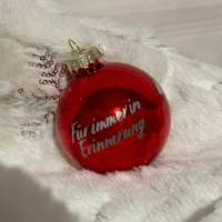 Weihnachtsbaumschmuck, beleuchtete personalisierte Weihnachtsbaumkugel mit Gravur, Geschenk für Freunde, Familie, Christ Bild 5