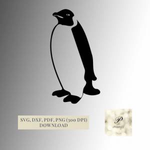 Plotterdatei Pinguin SVG Datei für Cricut, Pinguin winterliches Design  Digital Download Bild 1