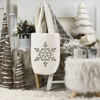 Kleines Schneeornament als Verzierung für den Winter