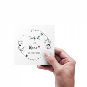 Mama Schmuck - Armband Kleeblatt - Glück ist eine Mama wie dich zu haben - Weihnachtsgeschenk Mama Bild 2