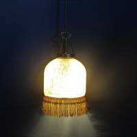 Lampenschirm aus Glas mit Fransen Bild 2