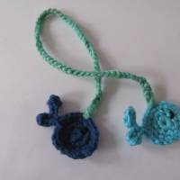 Nabelschnurbändchen Fische - Geburt - 100% Baumwolle - Nabelschnurband Bild 2