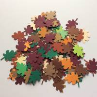 Stanzteile Blätter 5,3 x 3,4 cm, 30 Stück in verschiedenen Farben zum Kartenbasteln, Scrapbooking, Basteln, Tischdeko Bild 2