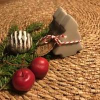 Süße kleine Deko-Tannenbäumchen aus Beton, Weihnachtsbäume in grau, ca. 6 cm Bild 3