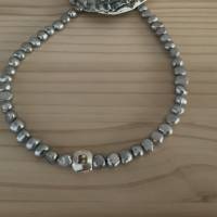 Traumhaft schöne handgefertigte echte Süßwasser Perlenkette,Perlencollier,Halskette mit Perlen,extravagante Perlenkette Bild 10