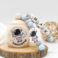 Zahndose mit Name Junge Astronaut Junge Milchzahndose Geschenkidee Bild 1