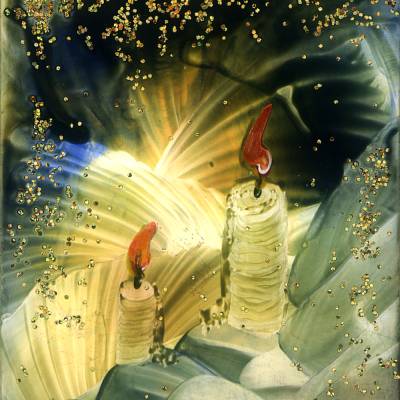 Klebefolie - Malerei • "Weiße Vorweihnachtszeit" • Fensterschmuck Design  Ulrike Kröll