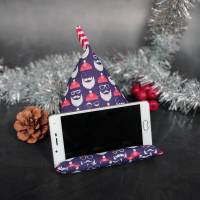 Handykissen / Sitzsack COOL SANTA - Smartphonestütze Weihnachten, Handyhalterung, Kirschkernfüllung | RÄUBERKIND Bild 1
