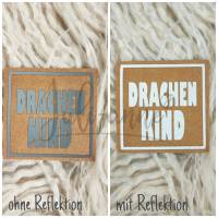 Reflektierendes Snappap Label - Drachenkind - Schriftzug Bild 1