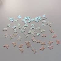 Stanzteile Schmetterlinge 50 Stück aus Hologrammkarton perlmutt schimmernd, Dekostreu, Kartenbasteln, Scrapbooking Bild 2