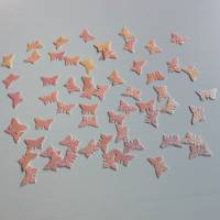 Stanzteile Schmetterlinge 50 Stück aus Hologrammkarton perlmutt schimmernd, Dekostreu, Kartenbasteln, Scrapbooking Bild 3