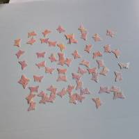 Stanzteile Schmetterlinge 50 Stück aus Hologrammkarton perlmutt schimmernd, Dekostreu, Kartenbasteln, Scrapbooking Bild 5