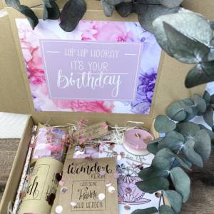 Geburtstagsgeschenk personalisiert, Geburtstagsbox personalisiert, Geschenk für Frauen, Geschenk für Freundin, Geschenk Bild 4