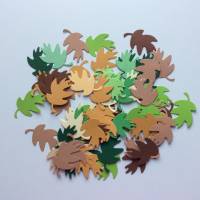 Stanzteile Blätter 6 cm x 4 cm, 25 Stück in verschiedenen Farben zum Kartenbasteln, Scrapbooking, Basteln, Tischdeko Bild 2