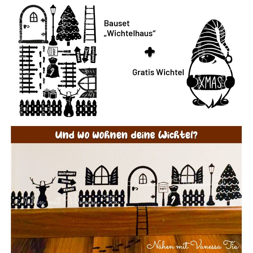 Wichtelhaus | Wandtattoo Bild 1