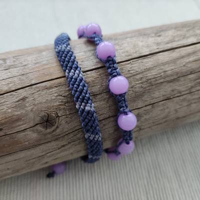 Makramee Armband 2in1