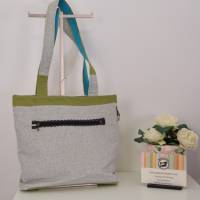 Shopper Tasche | Kollektion Santoro | grün-grau Bild 2