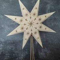 Stern aus Holz zum Aufhängen Bild 1
