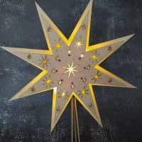 Stern aus Holz zum Aufhängen Bild 3