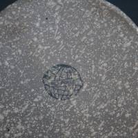 grauer Emaille Topf mit Griff und Deckel Bild 5