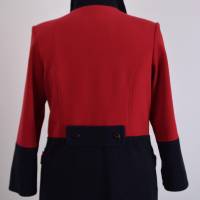 Der ganz besondere Damen Mantel | Rot/Schwarz Bild 7