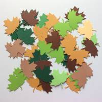 Stanzteile Blätter 6 cm x 5,5 cm, 20 Stück in verschiedenen Farben zum Kartenbasteln, Scrapbooking, Basteln, Tischdeko Bild 2
