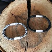 „Föhr oder Büsum“ Segelseilarmband mit gravierten Schieber und hochwertigen Magnetverschluß Bild 7