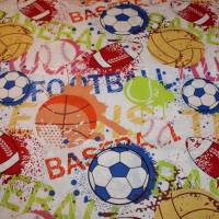 11,60 EUR/m Baumwollstoff Bälle Sport Fußball bunt Webware 100% Baumwolle Bild 3