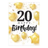 Friendly Fox Geburtstagskarte runder Geburtstag - Geburtstag Glückwunschkarte zum Geburtstag - A5 Happy Birthday Bild 1