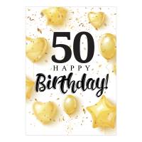 Friendly Fox Geburtstagskarte runder Geburtstag - Geburtstag Glückwunschkarte zum Geburtstag - A5 Happy Birthday Bild 4