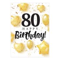 Friendly Fox Geburtstagskarte runder Geburtstag - Geburtstag Glückwunschkarte zum Geburtstag - A5 Happy Birthday Bild 7