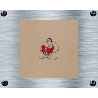 Stickdatei Weihnachtsmann mit Sack Bunt + Uni - 10 x 10 Rahmen - weihnachtliches Stickmotive, digitale Stickdatei
