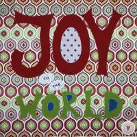 Kissenhülle "Joy to the world" 40x40cm Bild 2