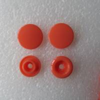 25 Druckknöpfe  in orange nähfrei snaps 12,4 mm T5  B40 Bild 1