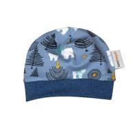 Baby Frühchen Jungen Set Pumphose-Mütze-Tuch "Eisbären" staubblau Geschenk Geburt Bild 4