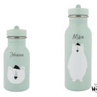 Trixi I Kinder Trinkflasche personalisiert aus Edelstahl | Kita | Trixie | Kindergarten-Flasche | Schule | Kindergarten Bild 4