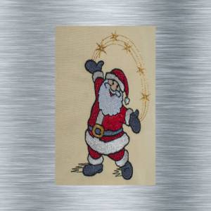 Stickdatei Weihnachtsmann - 13 x 18 cm Rahmen - weihnachtliches Stickmotive, digitale Stickdatei, Nadelmalerei Bild 4