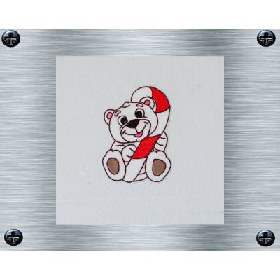 Stickdatei Suesser Baerli Bunt - 10 x 10 cm Rahmen - weihnachtliches Stickmotive, digitale Stickdatei, Nadelmalerei