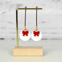 Ohrringe Weihnachtskugeln • Ohrhänger Polymer Clay | Ohrschmuck | Weihnachten Bild 7