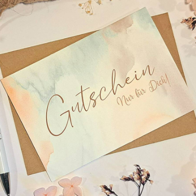 Gutschein zum selber Ausfüllen - Gutscheinkarte - Geschenkgutscheine selbst gestalten - Geburtstagsgeschenk