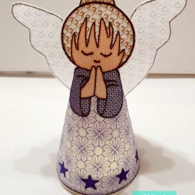 Engel, flieder, groß