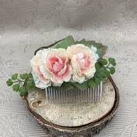 Blumen Haarschmuck - Haarkamm mit Kunstblumen Bild 2