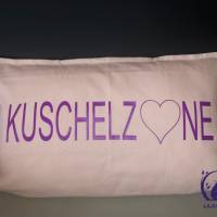 Kissen "Kuschelzone", Kissenbezug bedruckt, Geschenk Bild 1