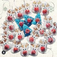 Stickdatei Weihnachten Schoko Nase Rentier & Tanne 10x10 Set774 Maschinenstickerei mit Anleitung Bild 3