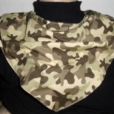 Halstuch Sabbertuch Speichelfänger für Erwachsene Baumwolle camouflage