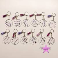 Schlüsselanhänger personalisiert aus Acryl / Sternzeichen / Geschenk / Valentinstag / uvm. Bild 4