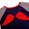 Langarmshirt mit applizierten Engelsflügeln, 98 / 104, blau rot, Upcycling, Weihnachtsgeschenk Bild 4