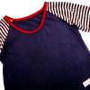 Langarmshirt mit applizierten Engelsflügeln, 98 / 104, blau rot, Upcycling, Weihnachtsgeschenk Bild 6